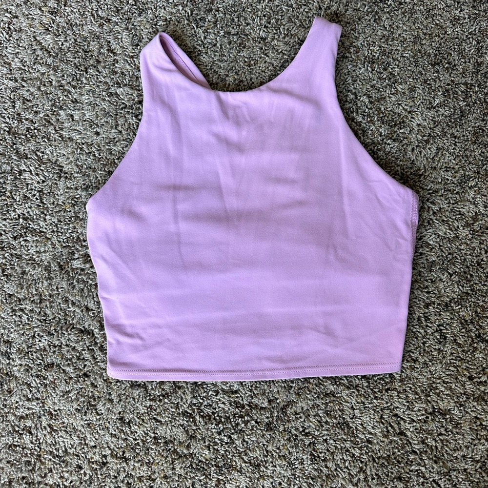 Athleta Lavender Conscious Crop Tank Top
